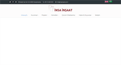 Desktop Screenshot of insainsaat.com.tr
